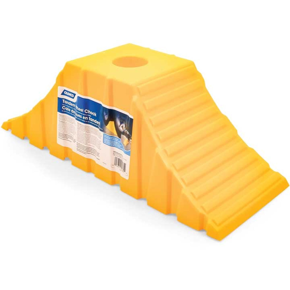 Camco 44435 Tandem Wheel Chock Yellow