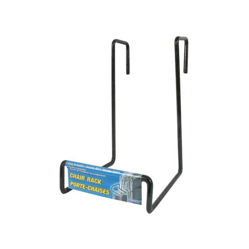 Camco 51490 Chair Rack Black Hooks Over Ladder Style