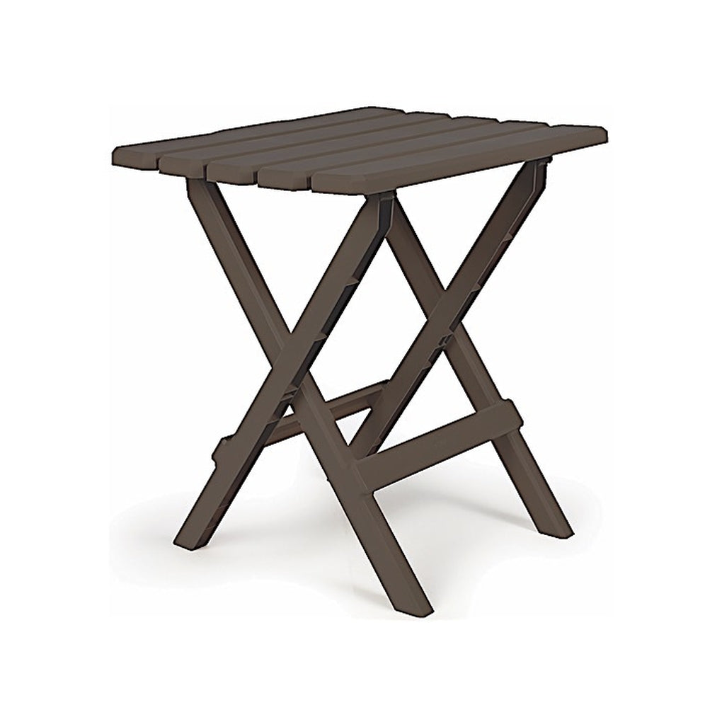 Camco 51882 Table Adirondack Style Quick Folding Plastic SM Mocha
