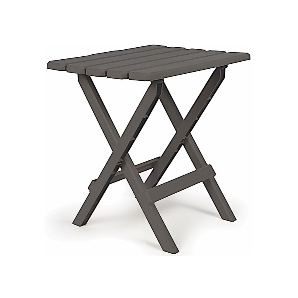 Camco 51885 Table Adirondack Style Quick Folding Plastic Lg Charcoal