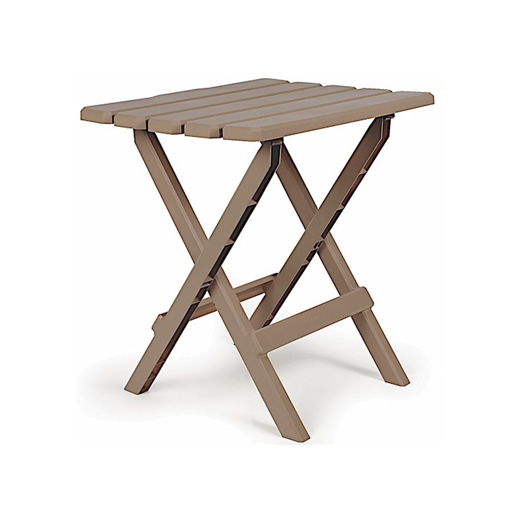 Camco 51887 Table Adirondack Style Quick Folding Plasticlg Taupe