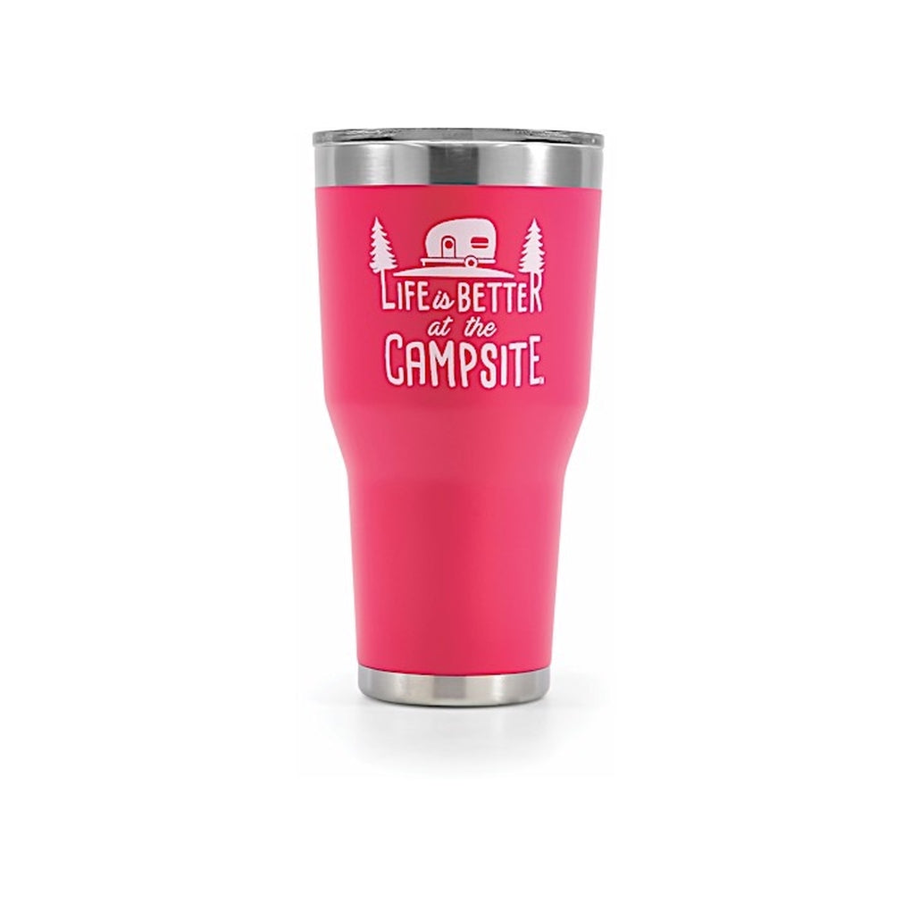 Camco 53062 Libatc Tumbler Painted Coral Pink 30Oz