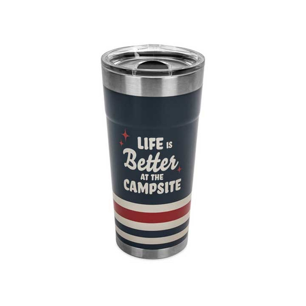 Camco 53326 Libatc Wrapped Tumbler Dark Blue 20Oz