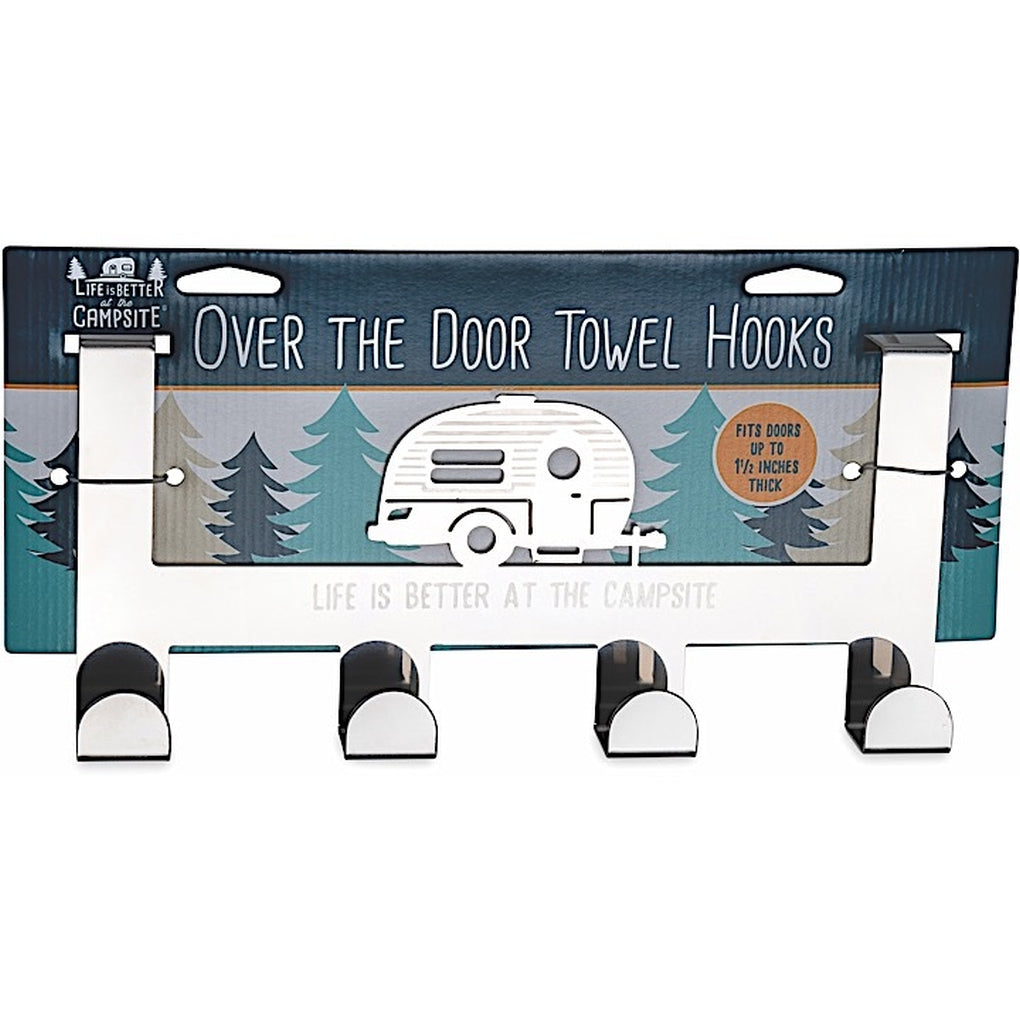 Camco 53388 Life Is Better At The Campsiteover Door Towel Hanger