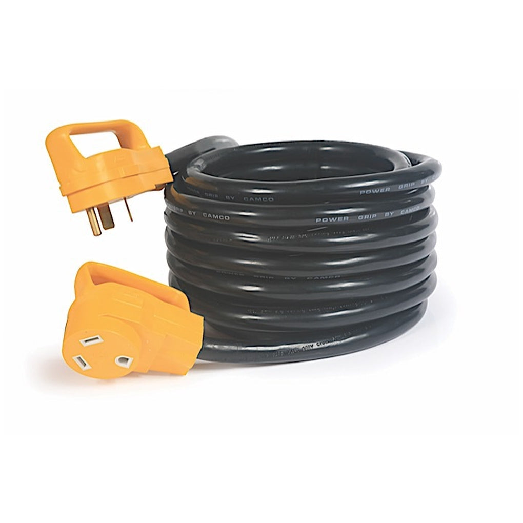 Camco 55191 30M/30F Amp 25Ft Powergrip Extcord 125V/3750W 10 Ga