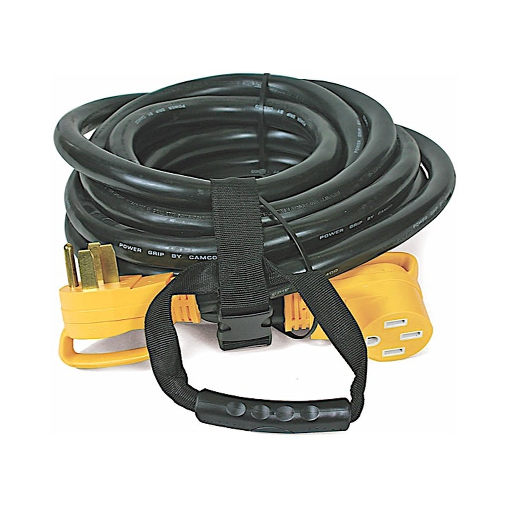 Camco 55195 50M/50F Amp 30Ft Powergrip Extcord 125-250V/12500W 6/8Ga