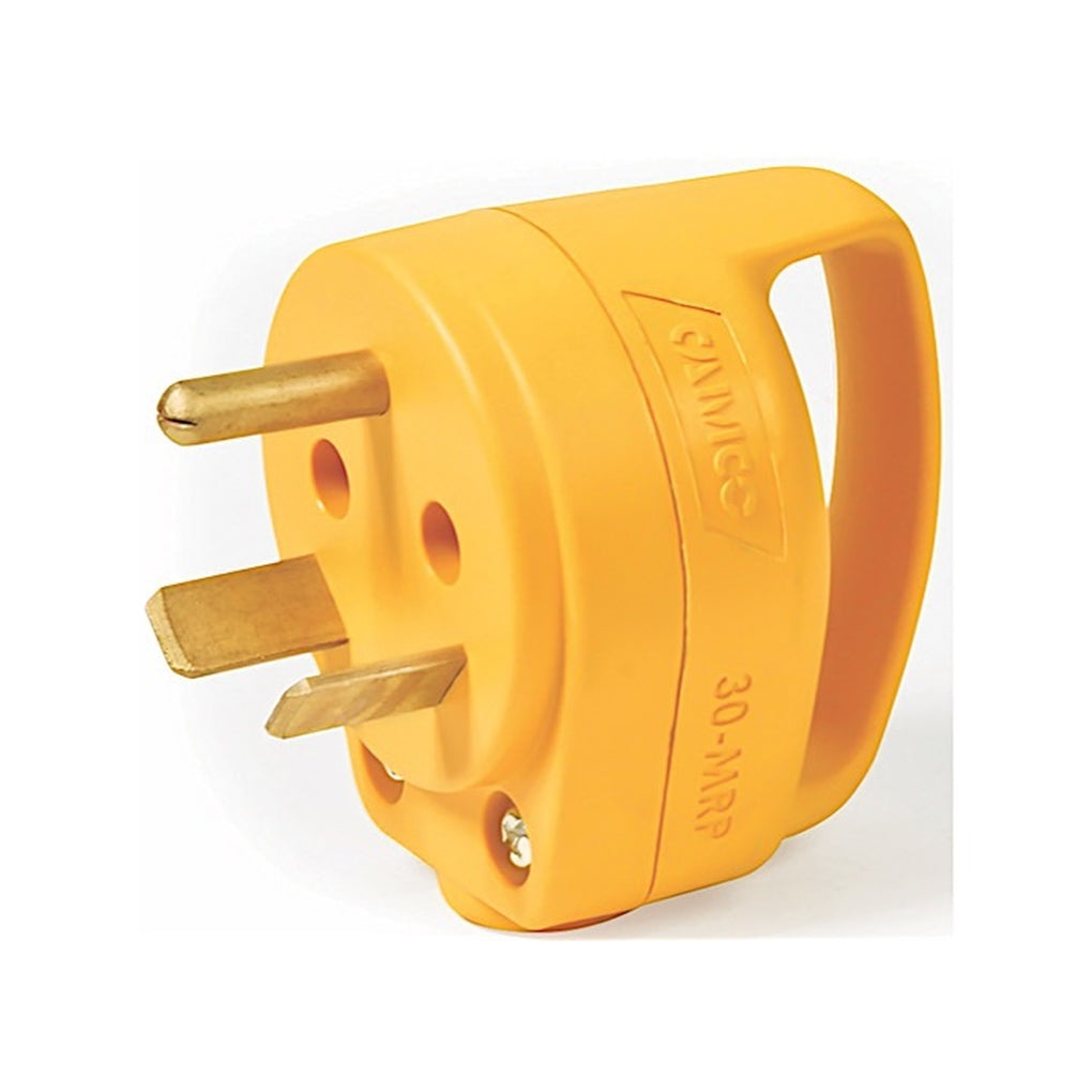Camco 55283 30Amp Powergrip Mini Replacement Male Plug 125V/3750W