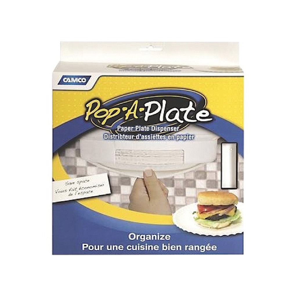 Camco 57001 Pop-A-Plate 9In White