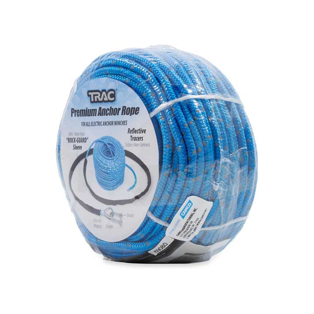 Camco 69080 Anchor Rope 5MM X 100Ft SS Shackle