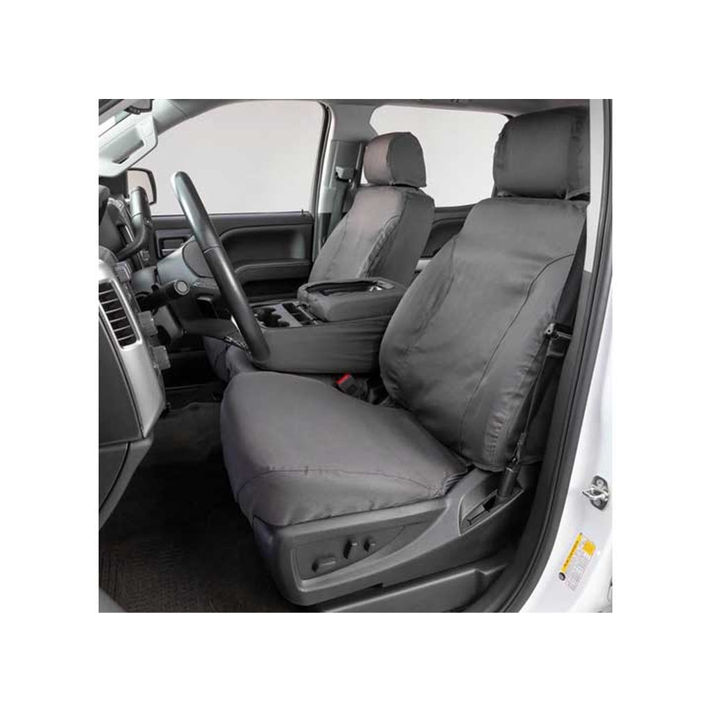 Covercraft SS3492PCCH Polycotton Seatsaver Custom Front Row Seat Covers Charcoal