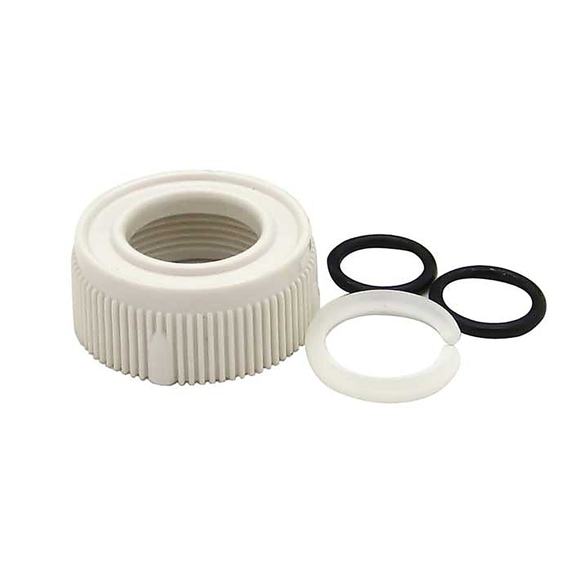 Dura Faucet - DF-RK510-WT - Spout Nut and Rings Replacement Kit - White