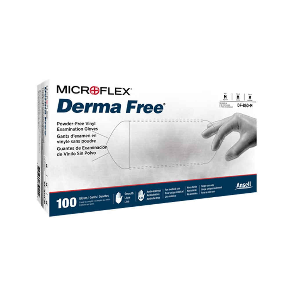 Ansell DF-850 Microflex Derma Free Natural Feel, X-Large 100/Pack