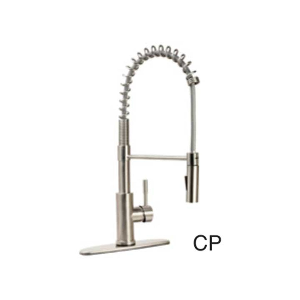 Dura Faucet DF-MK504SLK-CP Streamline Coil Pulldown RV Kitchen Faucet Chrome