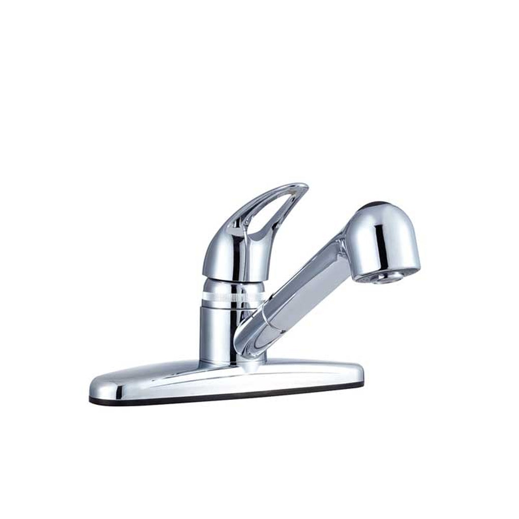 Dura Faucet DF-PK100-CP Nonmetallic Pullout RV Kitchen Faucet Chrome Polished
