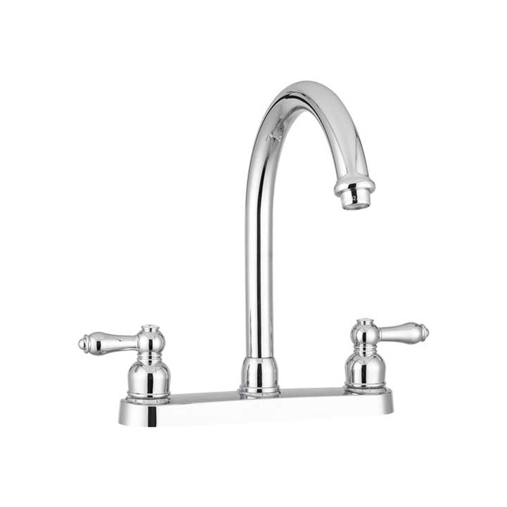 Dura Faucet DF-PK340L-CP Nonmetallic Hirise RV Kitchen Faucet Chrome Polished