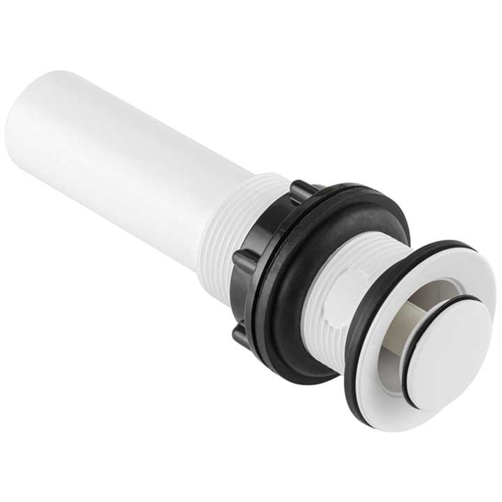 Dura Faucet DF-PU202-WT RV Lavatory Sink Popup No Overflow White