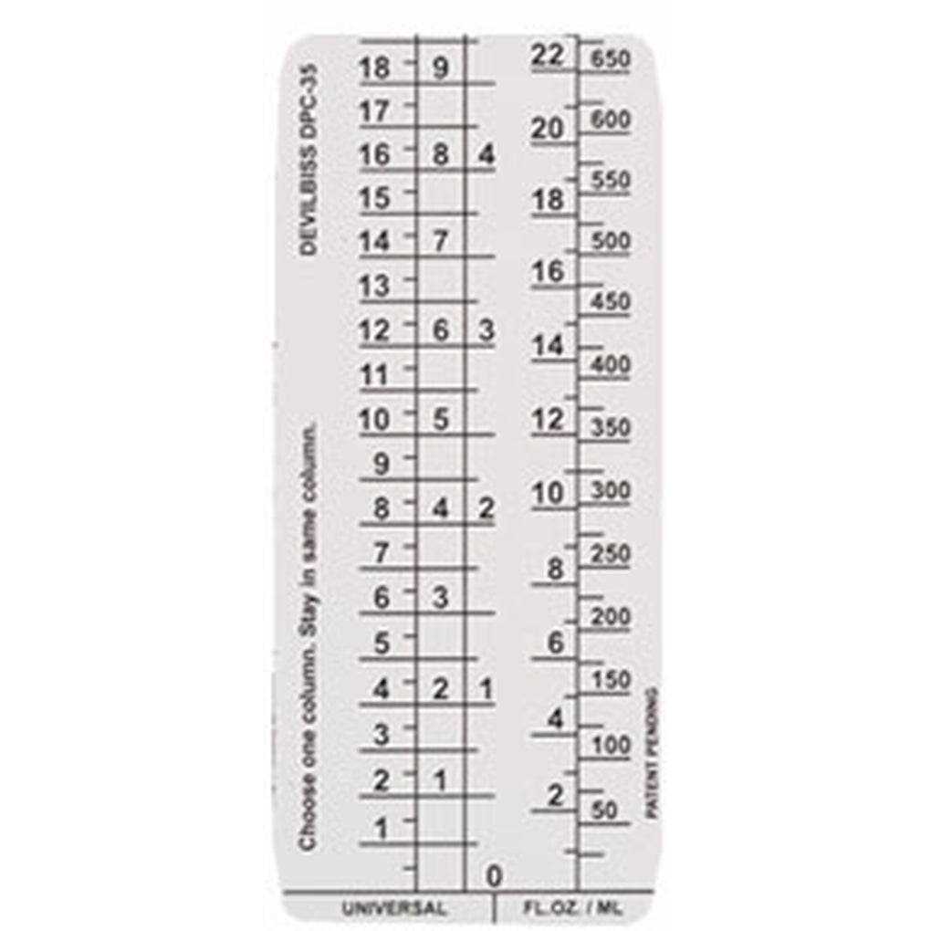 Devilbiss DPC-61-K10 34Oz Uni. Measuring Guide