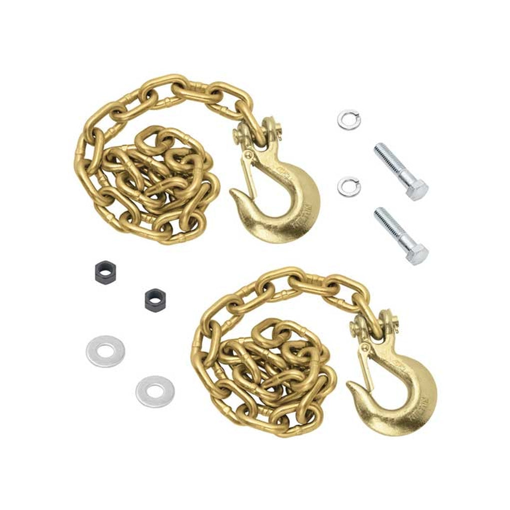 Draw-Tite 49150 Goose Box Accessory Safety Chain Kit (Contains (2) Grade 70 5/16In X 42 In W/5/16In Clevis Hook &