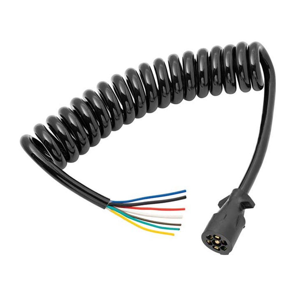 Draw-Tite 54006-043 CoiLED 7Way 6Ft Molded Trailer Connector