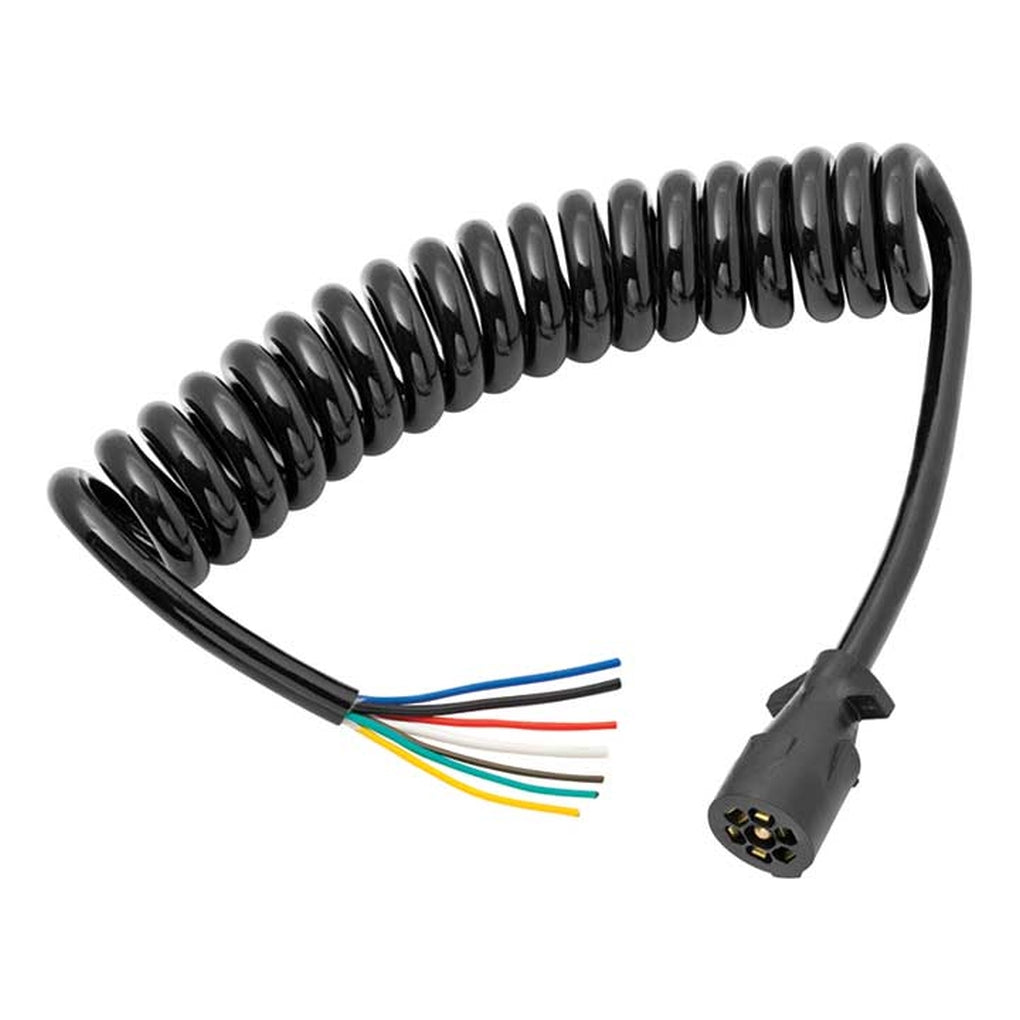 Draw-Tite 54006-044 CoiLED 7Way 8Ft Molded Trailer Connector