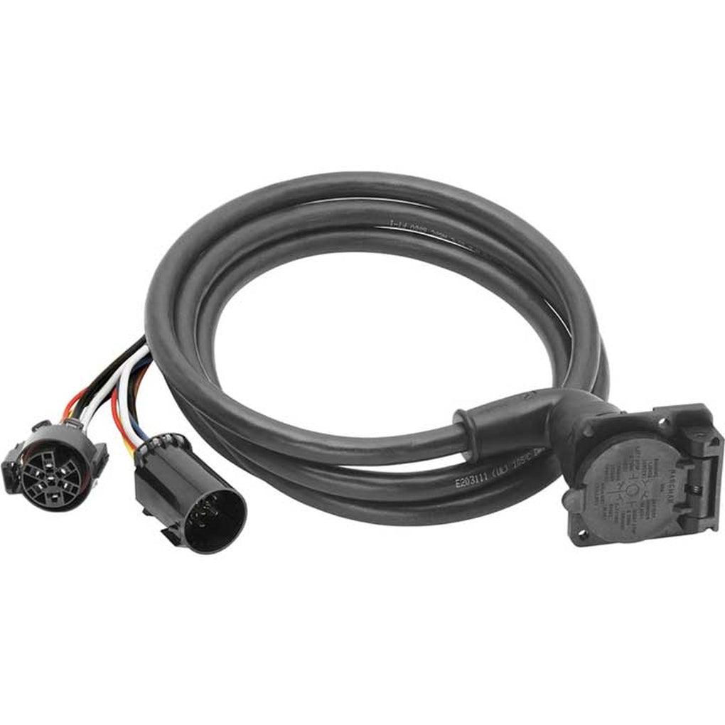 Draw-Tite 54700-003 90 Degree 5Th Wheel Adapter Harness 7Way Flat Pin Connector Assembly 7 Ft. GM Ford