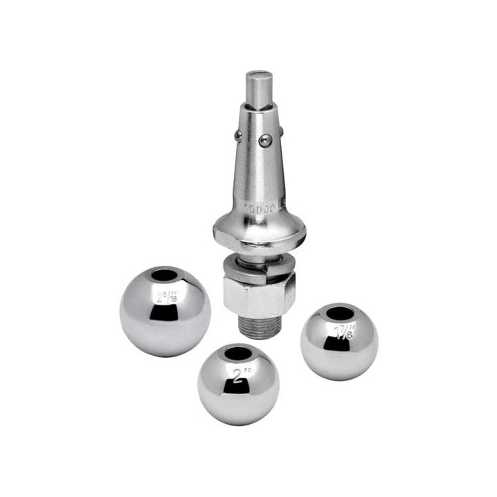 Draw-Tite 63803 10000Lb 1In Shank w/1 7/8In & 2In & 2 5/16In Balls Interchangeable Hitch Ball Set