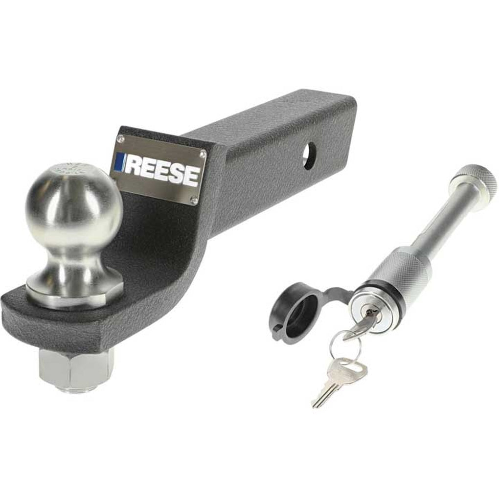 Draw-Tite 7096600 2In Receiver Ball Mount 2In Drop 7500Lb W/2In Chrome Ball & Dogbone Style Receiver Lock