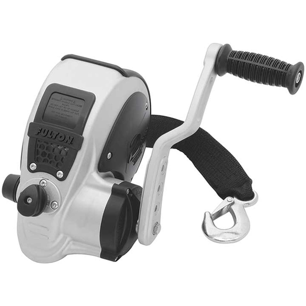 Draw-Tite FW32000101 Winch Hand Crank Two Speed W 20 Strap and Hook; 3200 Lbs Packaged