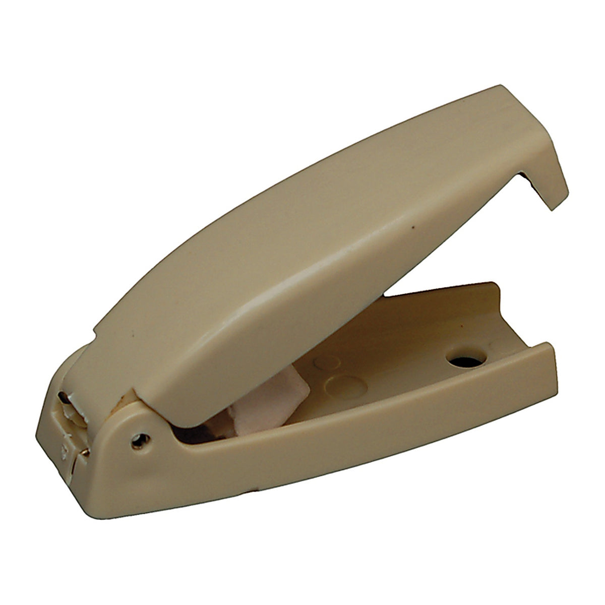 RV Designer - E213 - Baggage Door Catch - Beige - Rounded