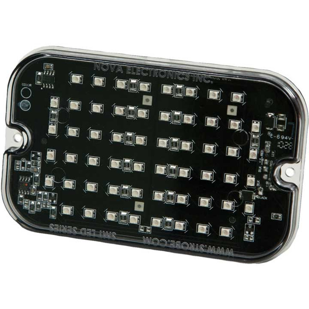 Ecco 3910A Surface Mount Amber LED Head 56 High Intense Leds 15 Flash Patterns