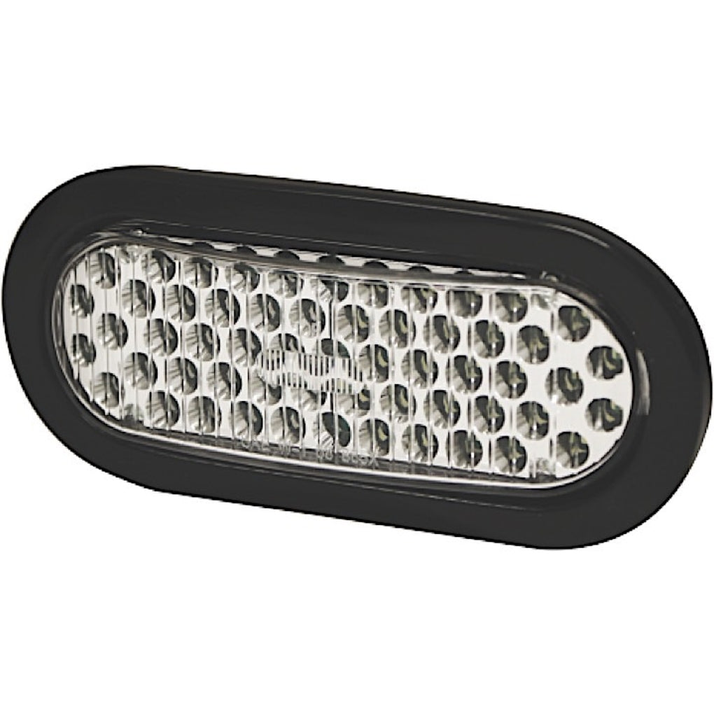 Ecco 3965A LED Flasher: Oval Grommet Mount 12Vdc 8 Flash Patterns With Plug Amber