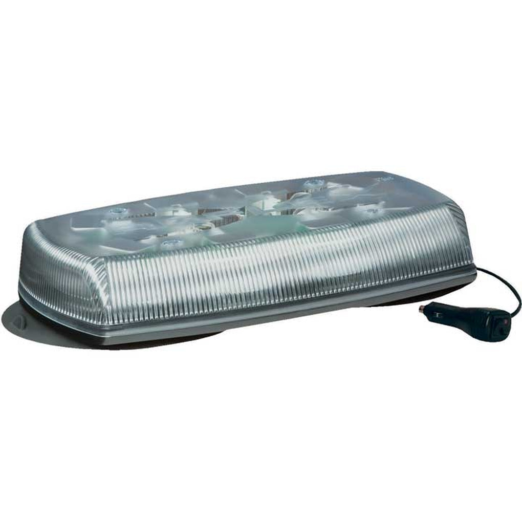 Ecco 5580CA-VM LED Minibar: Reflex 15In 1224Vdc 8 Head Vacuummagnet Mount Clear Dome Amber Illumination