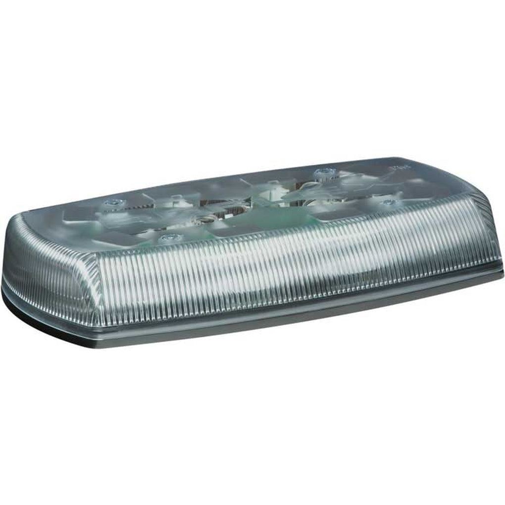 Ecco 5580CA LED Minibar: Reflex 15In 1224Vdc 8 Head Clear Dome Amber Illumination
