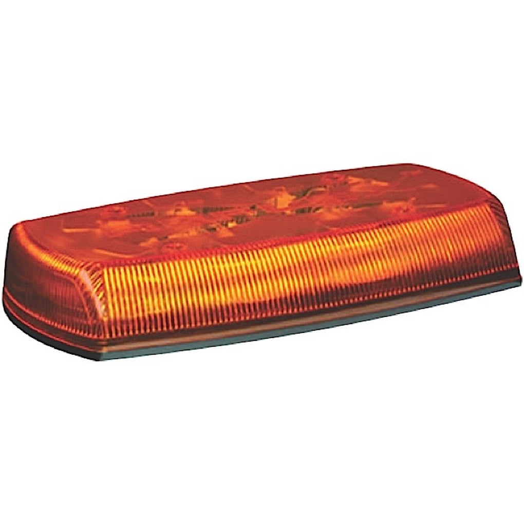 Ecco 5585A LED Minibar: Reflex 15In 1224Vdc 18 Flash Patterns Amber Dome Amber Illumi