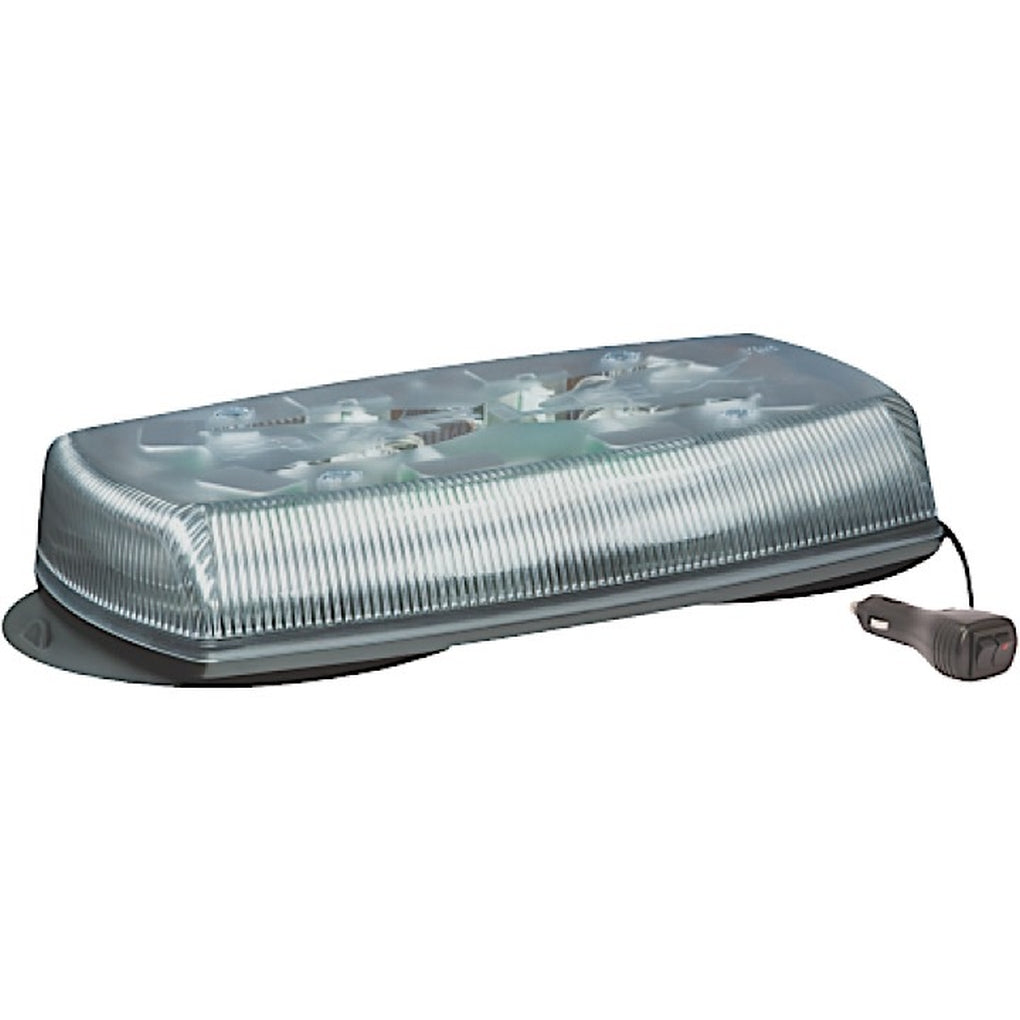 Ecco 5585CA-VM LED Minibar: Reflex 15In 1224Vdc 18 Flash Patterns Magnet Mount Clear Dome