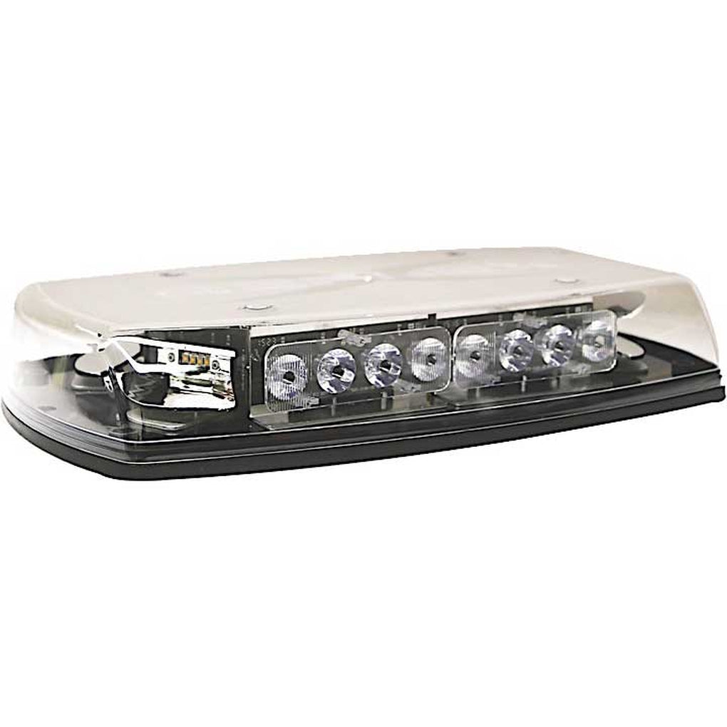 Ecco 5597CAC LED Minibar Reflex 15In Zero Optic Dome 1224Vdc 18 Flash Patternsclear Dome Amber/Clear