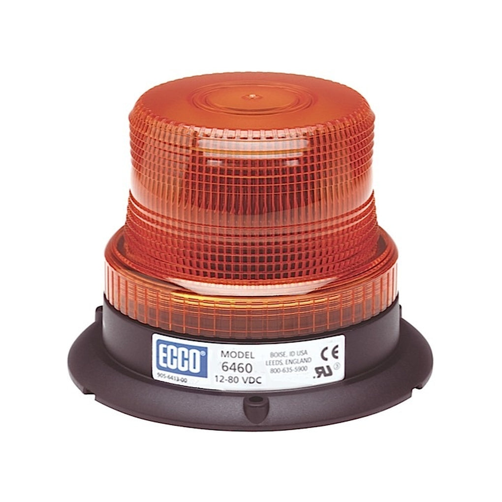 Ecco 6465A LED Beacon: Low Profile 1280Vdc Pulse8 Flash Amber