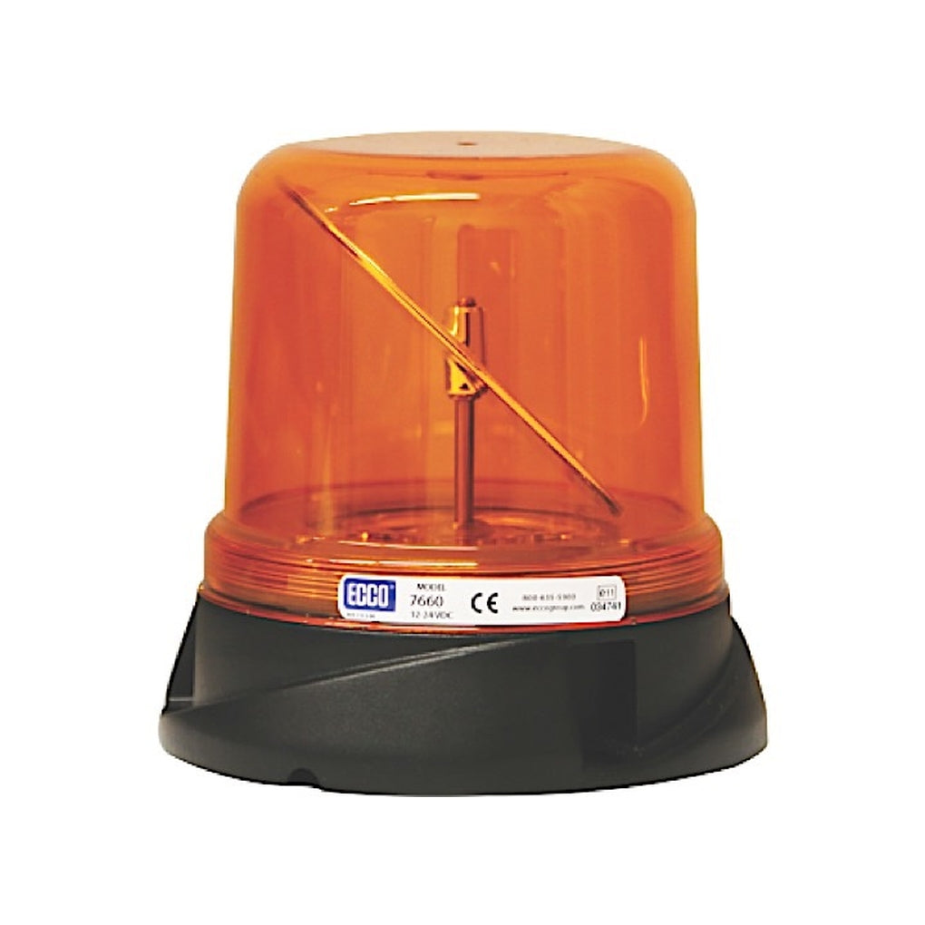 Ecco 7660A LED Hybrid Beacon: RotoLED 1224Vdc Amber