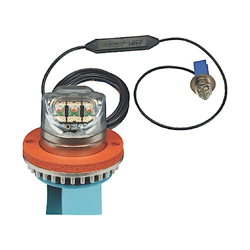 Ecco 9013C LED Flasher: Hidealedwide (6 Led) 1224Vdc Clear