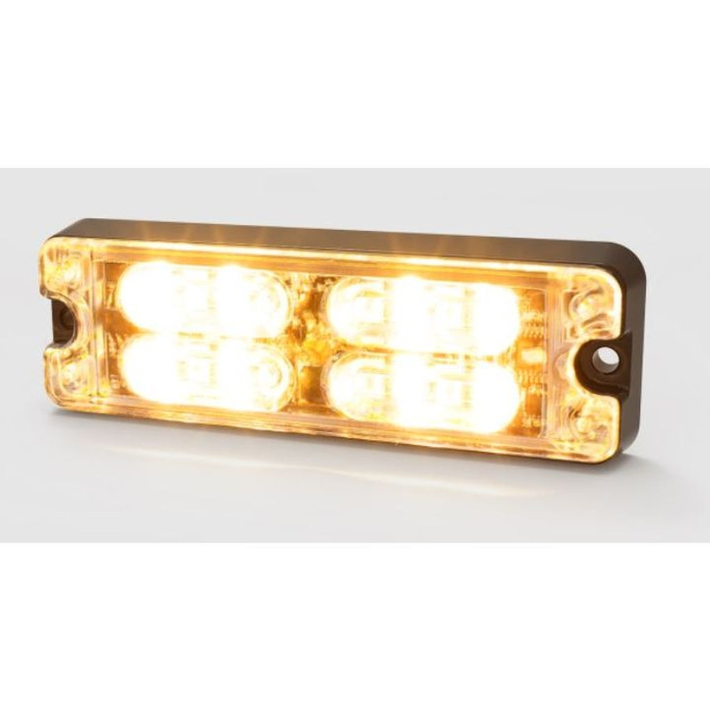 Ecco ED3511AW 3.3In Surface Mount Directional Low Profile 16 Leds 1224V Amber/White Warning Light