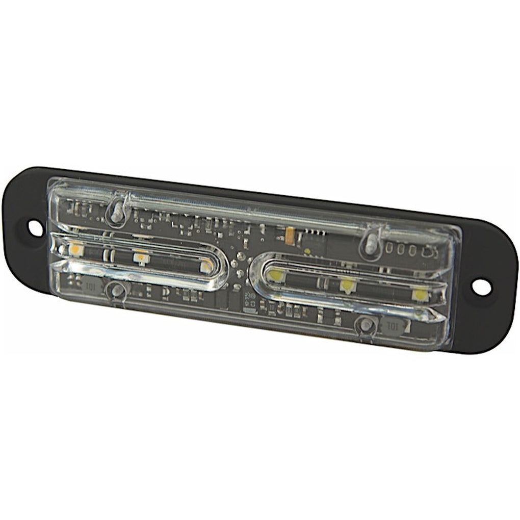 Ecco ED3701AG (DPN) Directional Led: Split Color/Surface Mount/13 Flash Patterns/1224Vdc/Amber