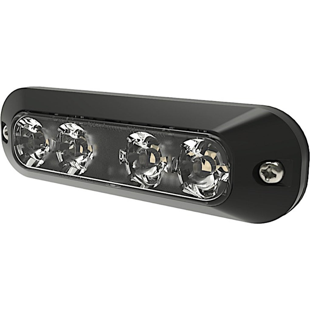 Ecco ED3704AC Directional 4 LED Surface Mount Split Color 1224Vdc Amber/White