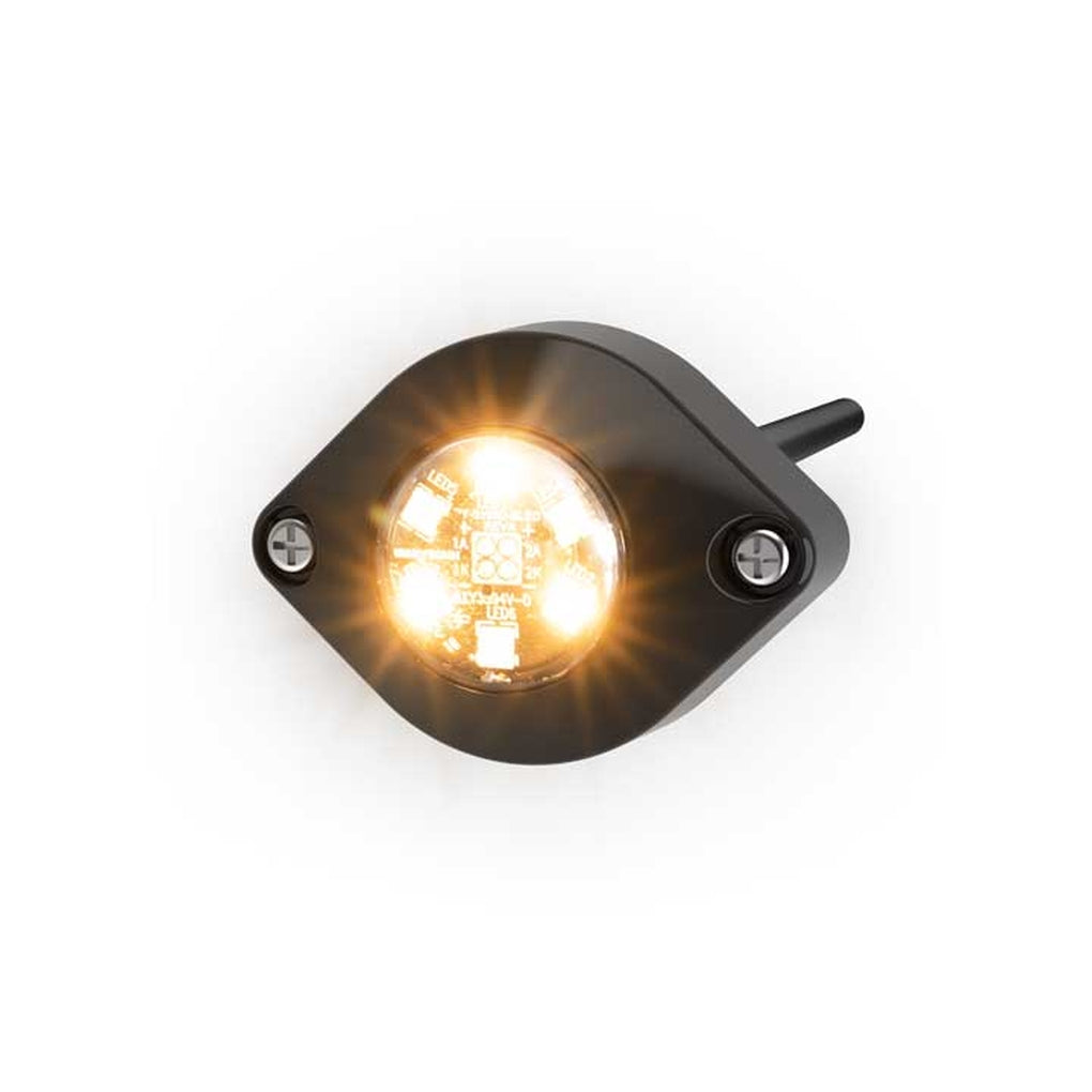 Ecco ED9015AW LED Flasherhal1224Vdcamber/White