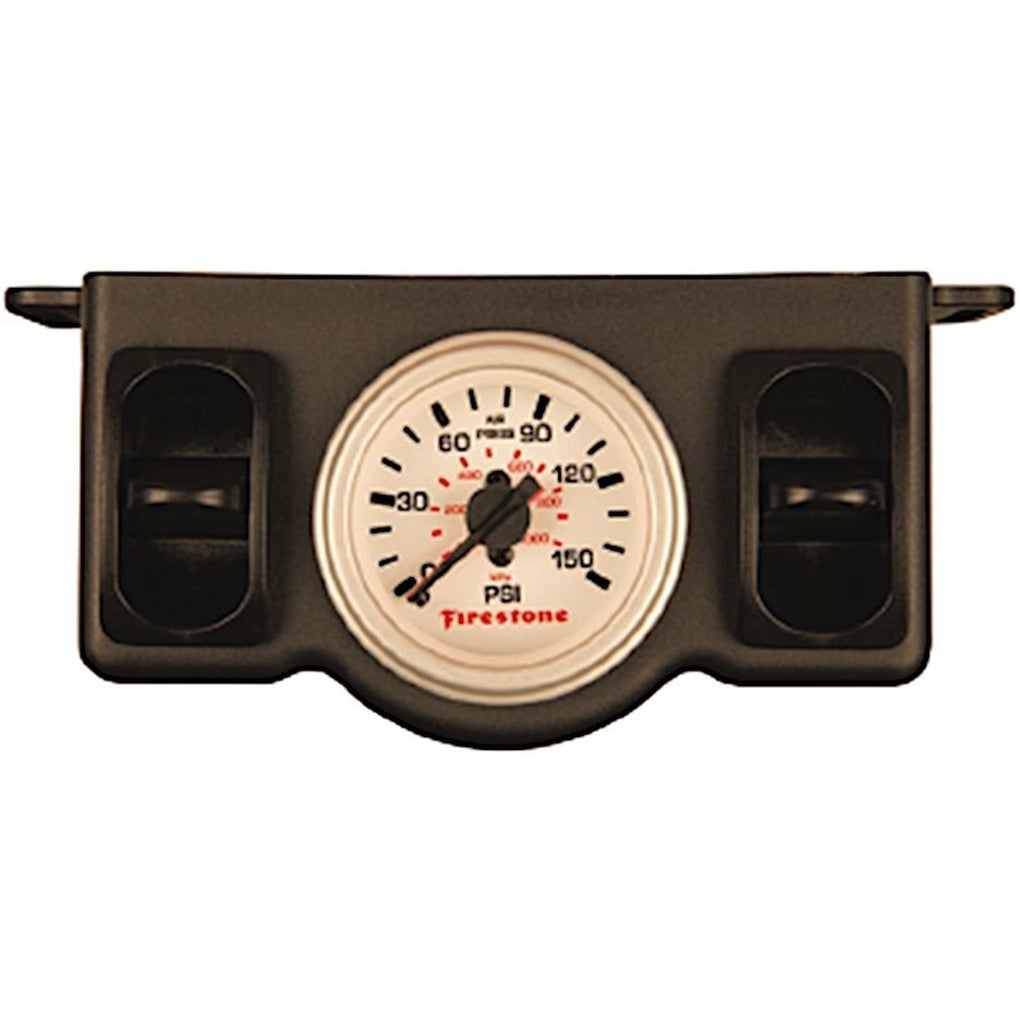 Firestone 2574 Plastic Dual Pneumatic White Gauge