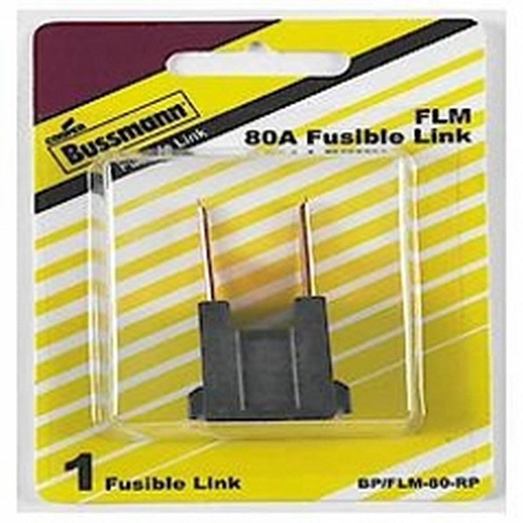 Bussmann FLM-80 Male Cartridge Fuse 80A Black