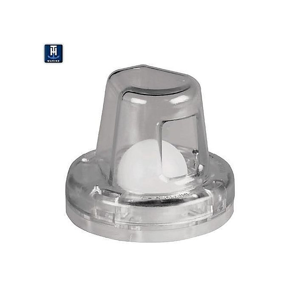 TH Marine - FMS-1-0-DP - Flow-Max Ball Scupper - Clear