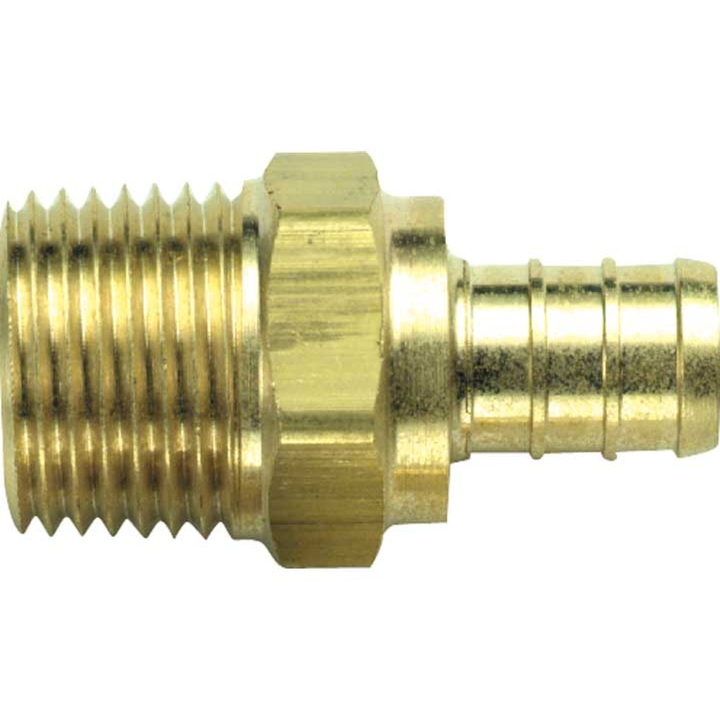 Fairview LF-PEX-125-10D Pex Adaptor 1/2In X 1/2In Male Lead Free Brass