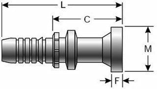 Gates G20350-2020 GlobalSpiral Couplings Code 62 O-Ring Flange Heavy