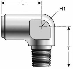 Gates G31104-0404 Hydraulic Coupling / Adapter