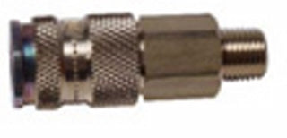 Devilbiss HC4719 Quick Disconnect (1/4" NPT Male) High Flow Ball and Ring Lock Type